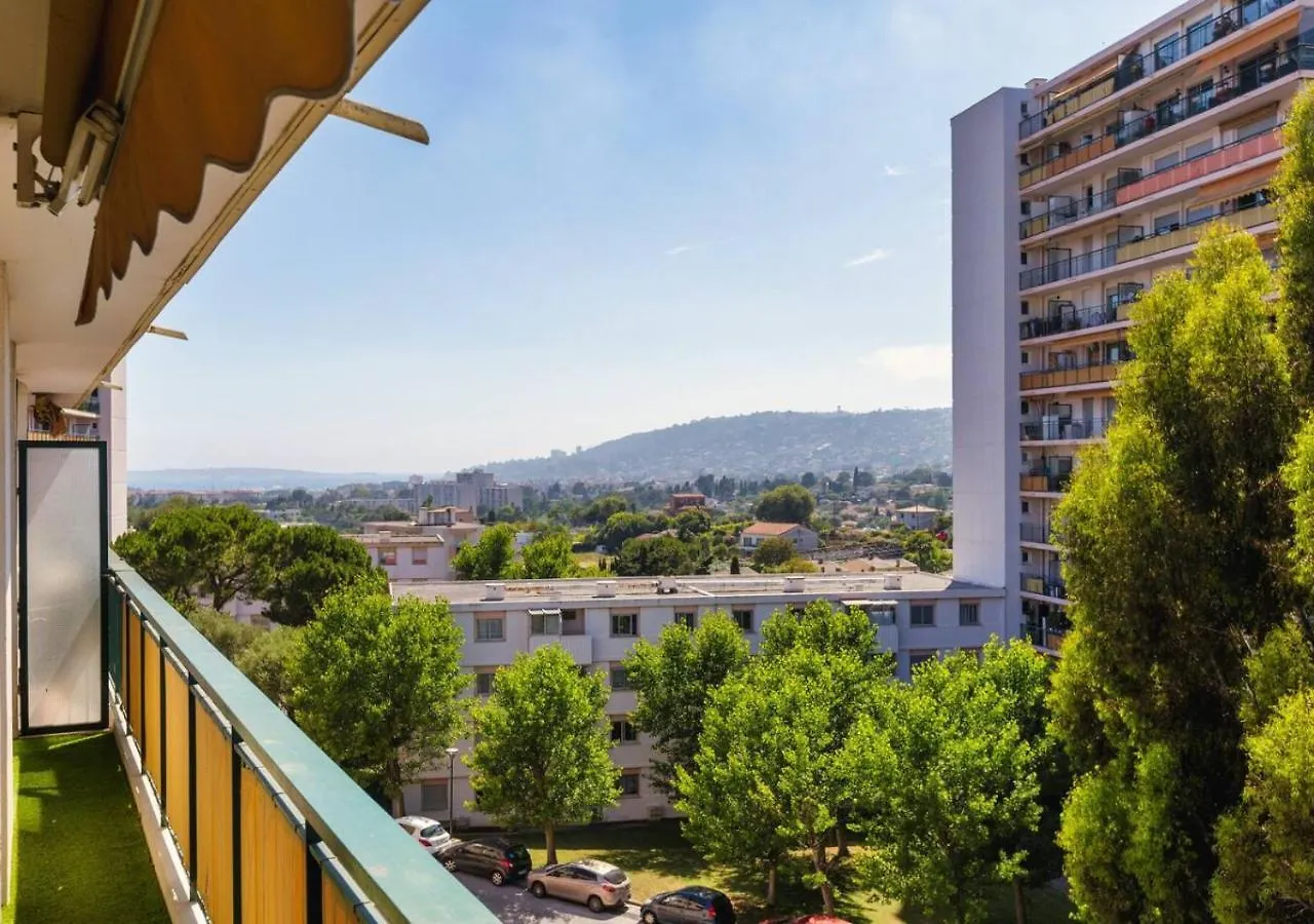 Lägenhet Appart 2 Ch Vue Mer & Montagne, Terrasse, Parking Antibes