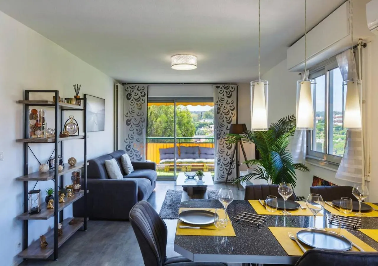 Appart 2 Ch Vue Mer & Montagne, Terrasse, Parking Antibes
